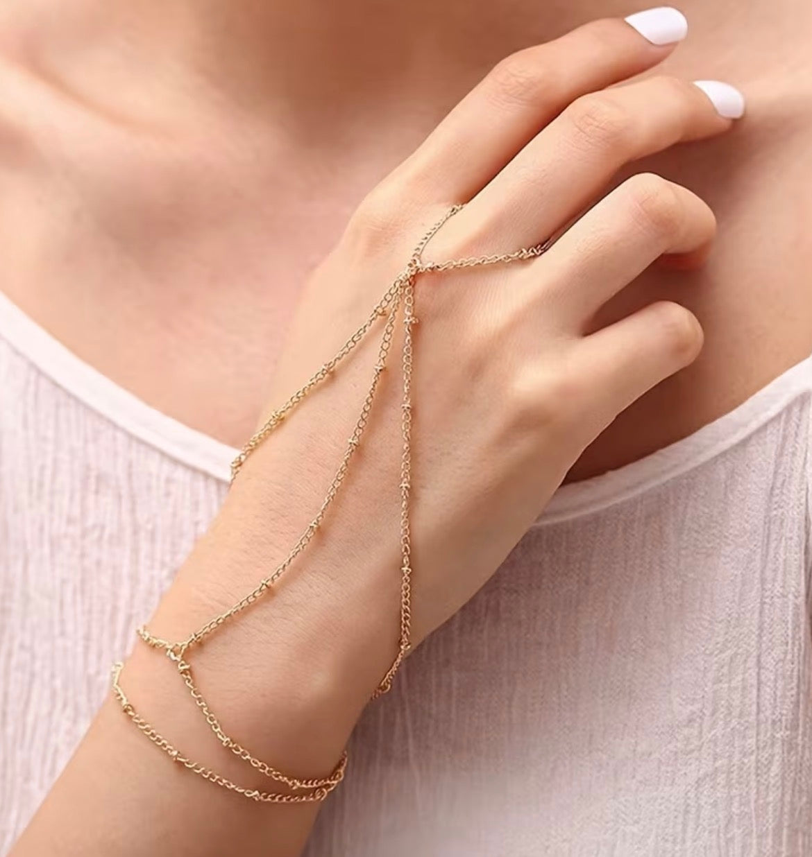 Double layer hand chain