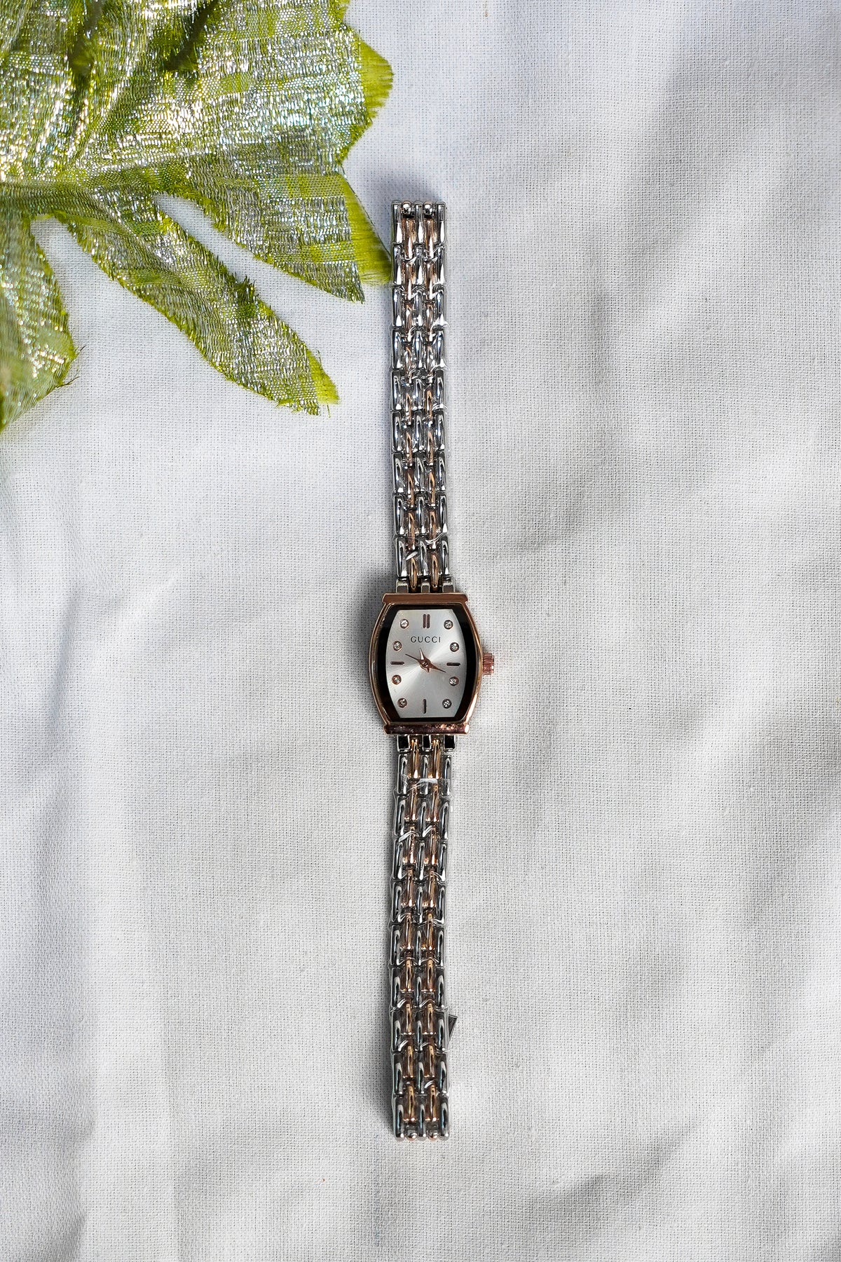 Gucci mini two tone (silver & rose)