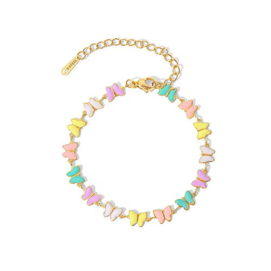 Charm butterfly anklet