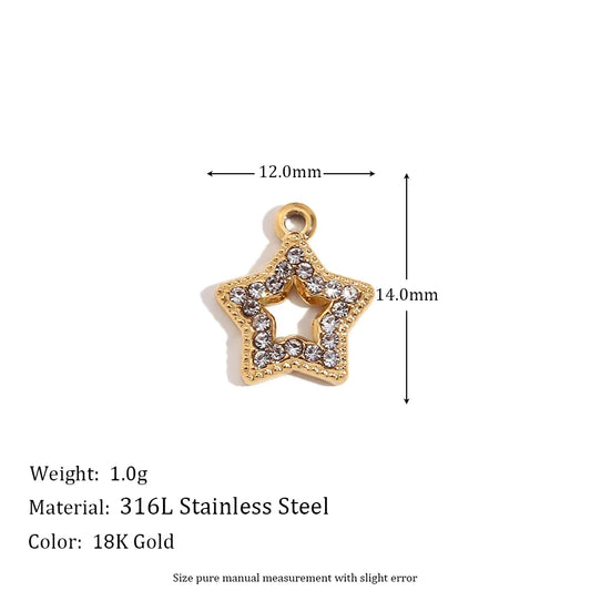 Star hollow charm