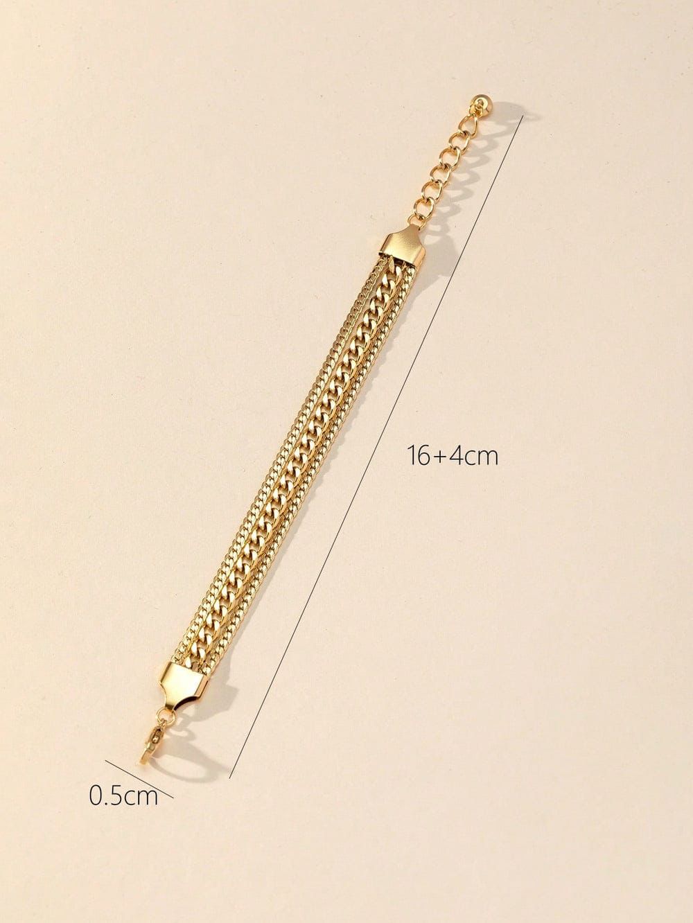 Double curb bracelet