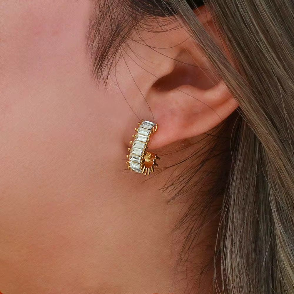 Crystal Hoops