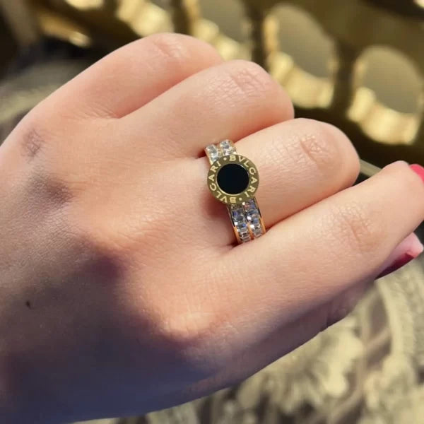 Black stone Ring