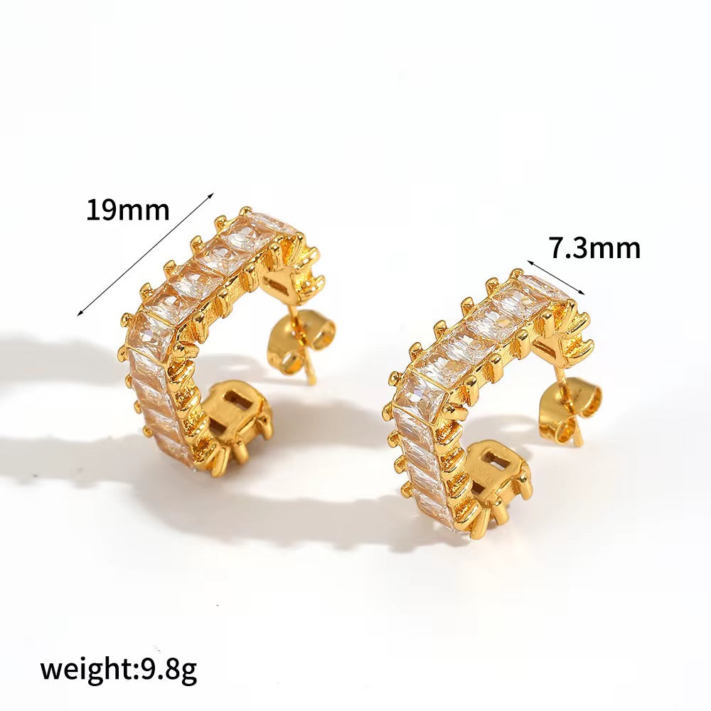 Crystal Hoops