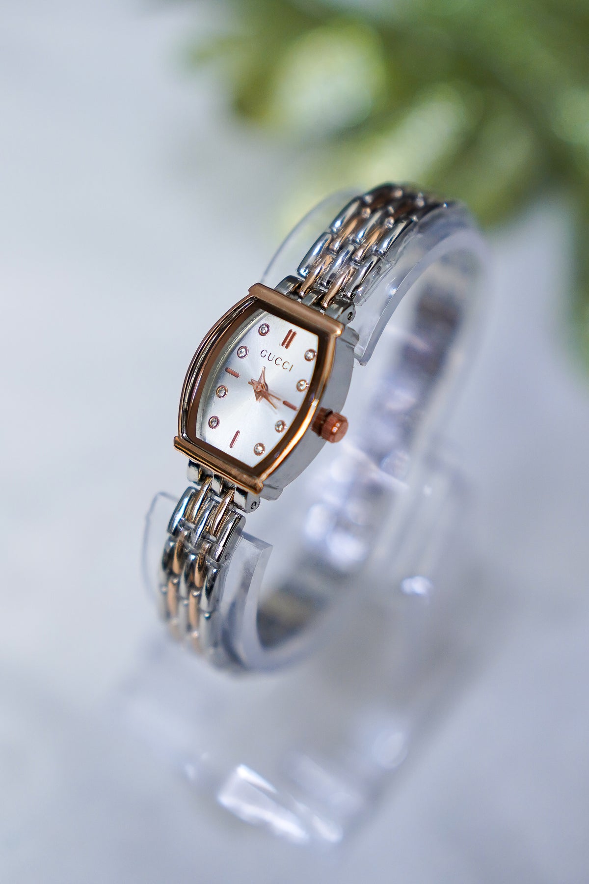 Gucci mini two tone (silver & rose)