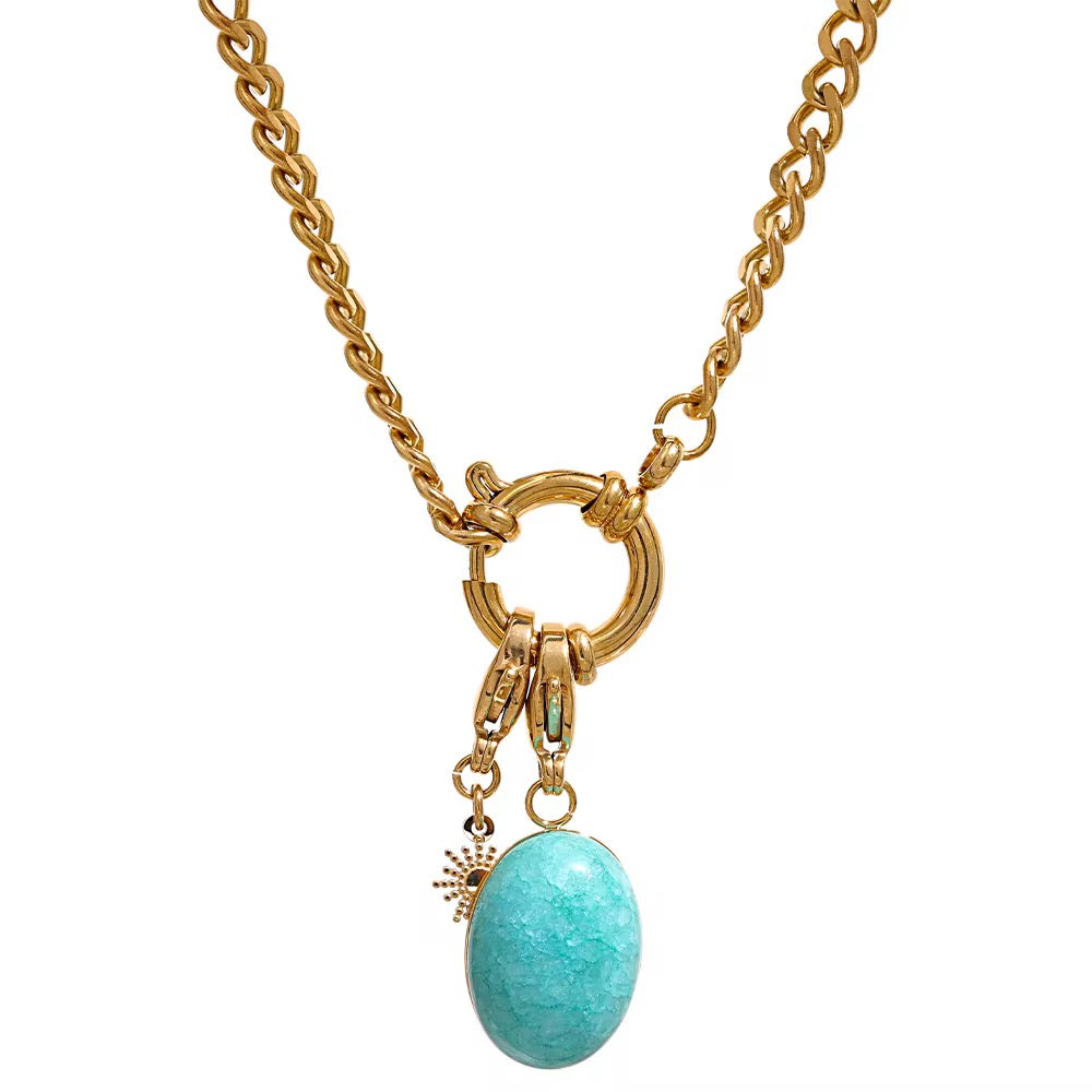The sea turquoise