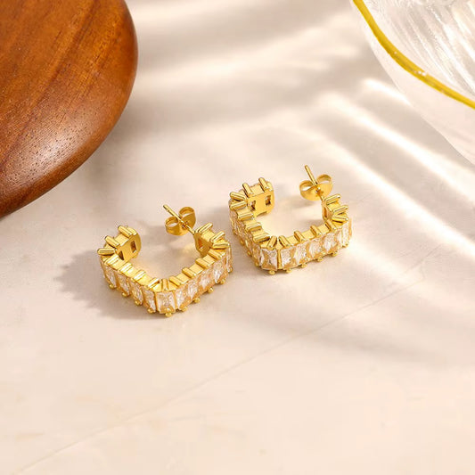 Crystal Hoops
