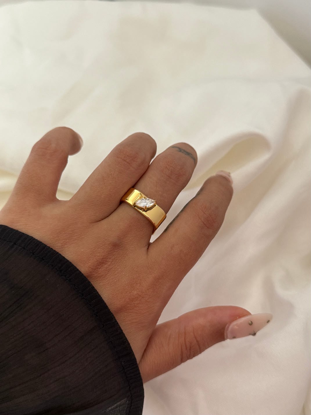 Squared Promise Ring