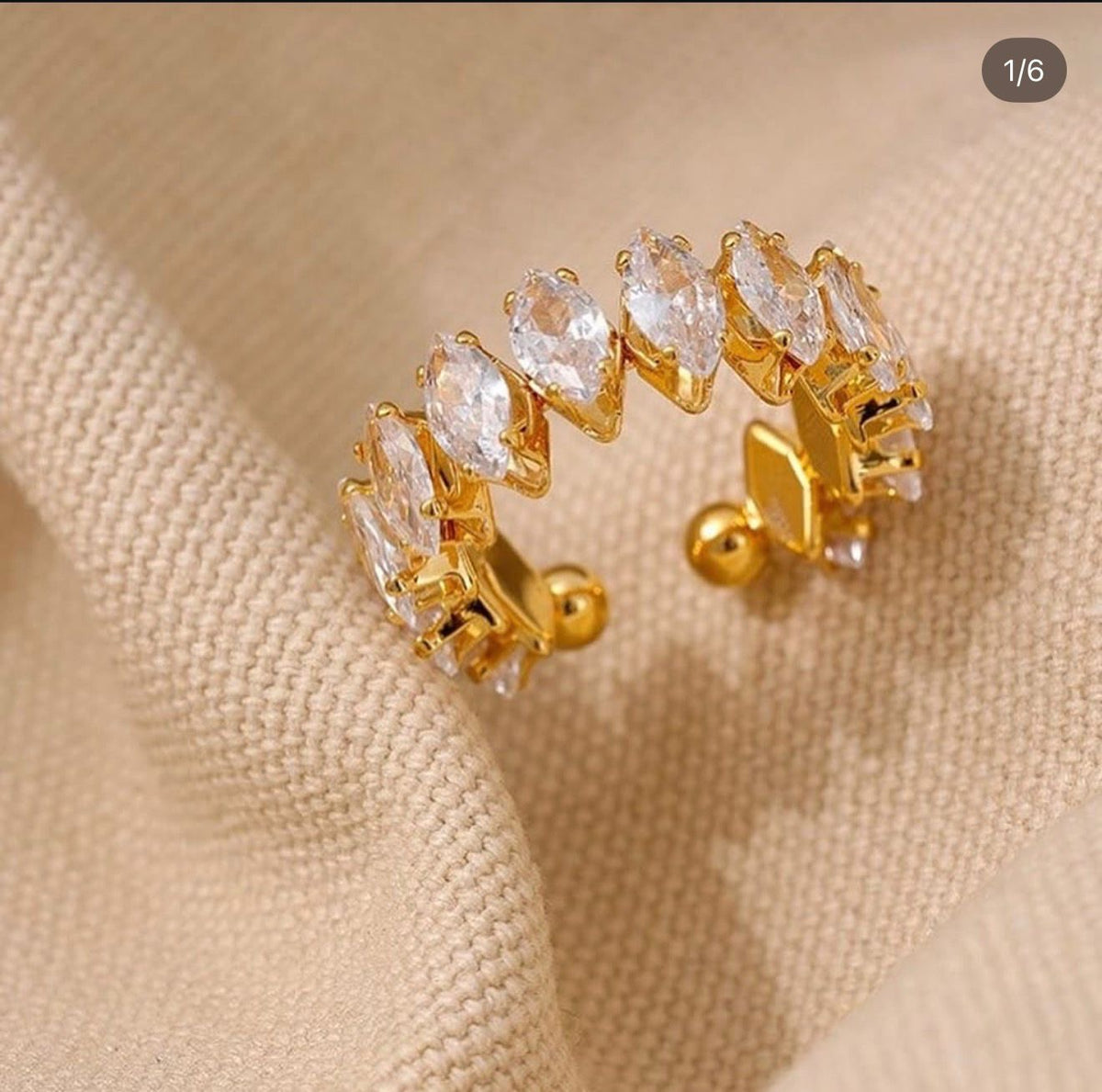 Crystal luxe ring