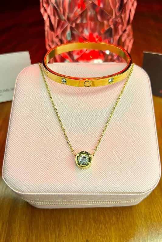 Love Bangle & Necklace Set