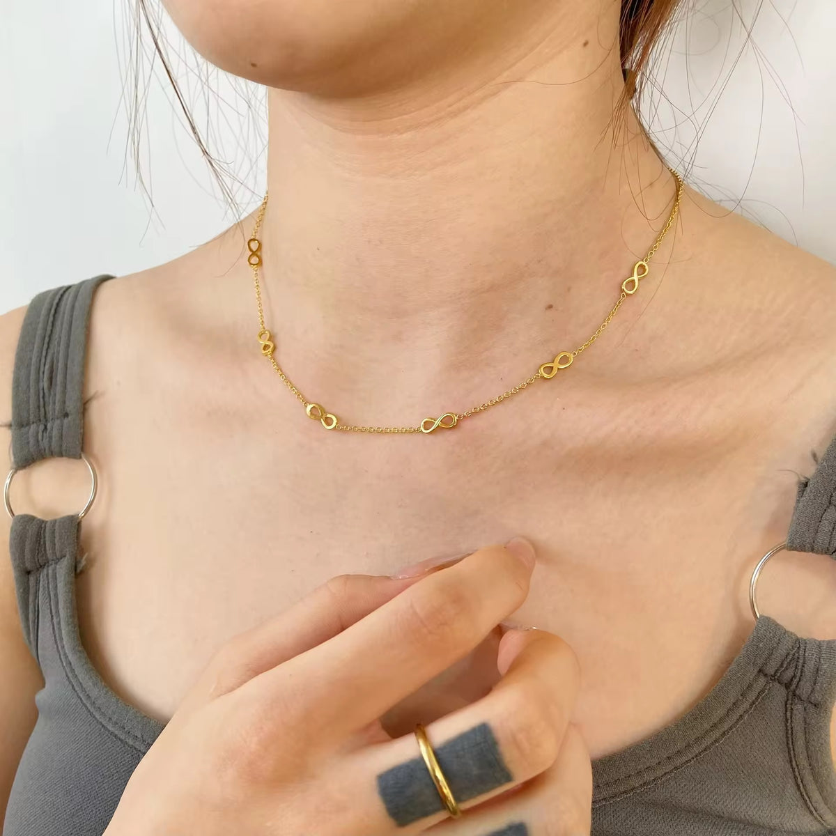 Infinity choker Necklace