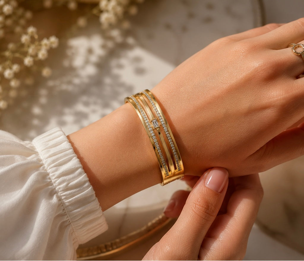 Crystal Rhinestone Bangle