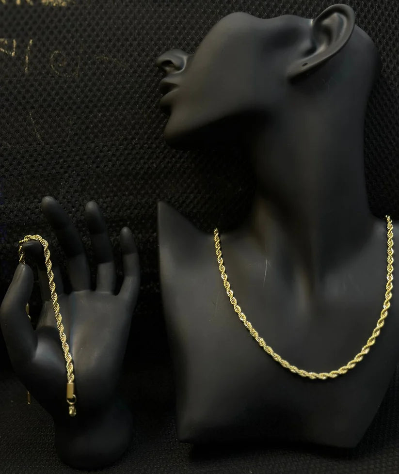 Twisted Rope Set 18k