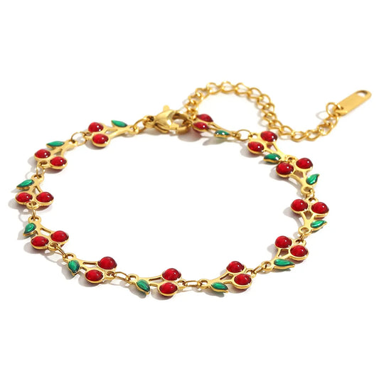Cherry Blossom Charm bracelet